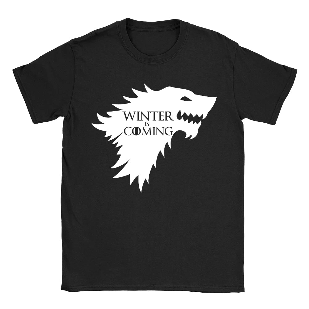 Winter Is Coming Mens T-Shirt Game Of Thrones Cool Quote Slogan Present