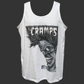 THE CRAMPS PUNK ROCK PSYCHOBILLY T-SHIRT vest top unisex white S-2XL