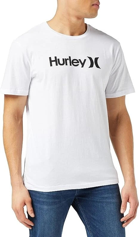 Hurley Men's Evd Wash Core OAO Solid Tee T-Shirt white