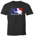 Mens T-Shirt Major League Beerpong Funny Drinking Shirt Drinking Beer Party