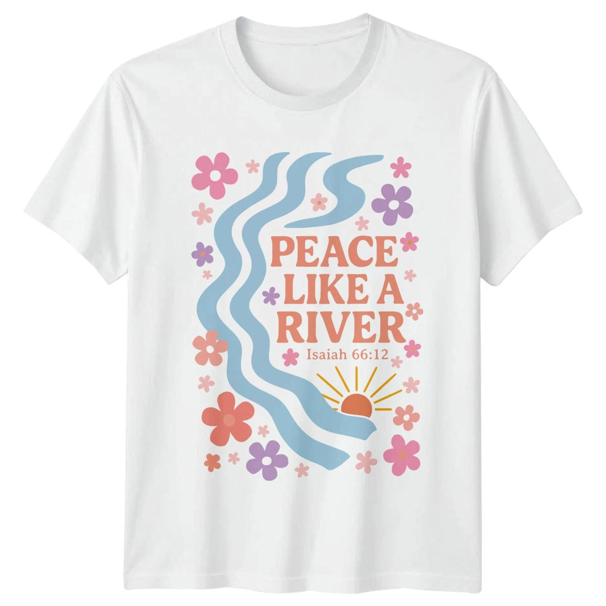 Peace Like A River Isaiah Verse Christian Aesthetic Christmas