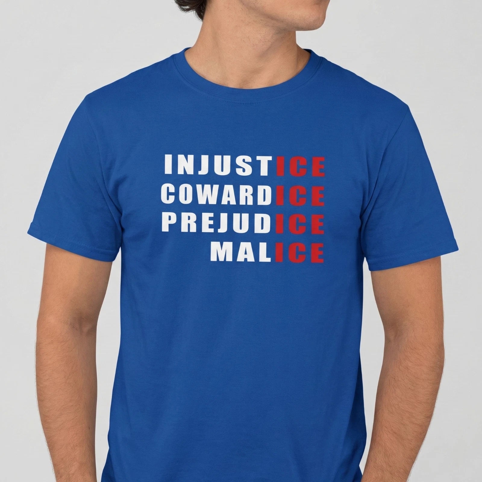 Anti ICE Social Justice Shirt | Minimalist Protest T-Shirt