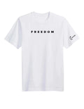 Charlie Kirk Adult Short Sleeve Freedom Graphic T-Shirt White Large 9/10/25 New