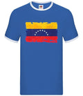 Venezuela Grunge Style Drapeau - Hommes Contraste - Vénézuélien Amour Live Pays