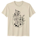 Mystical Mushroom Moon Phase Design T-Shirt Mystical Fungi Nature Art Birthday