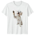 Cute White Dog Waving Paw T-Shirt Maltese Dogs Gift For Him And Her