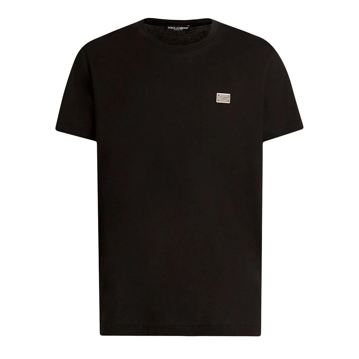Dolce & Gabbana Logo Plaque T-Shirt with Metal Tag Short Sleeve Men
