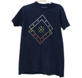 Aeropostale T Shir Mens M Navy Graphic Short Sleeve Crew Neck Colorful Logo Slvs