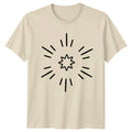 Hand Drawn Minimalist Starburst Graphic T-Shirt Hand Drawn Shapes Abstract