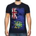 Pitcairn Islands Grunge Flag Men's T-Shirt Gift Clothing Jersey