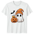 Cute Ghost Coffee Pumpkin T-Shirt Halloween Gift For Him And Her