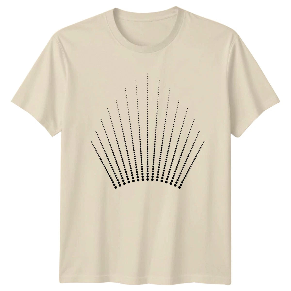 Minimalist Art Radial Dot Pattern T-Shirt Geometric Art Abstract Design Birthday