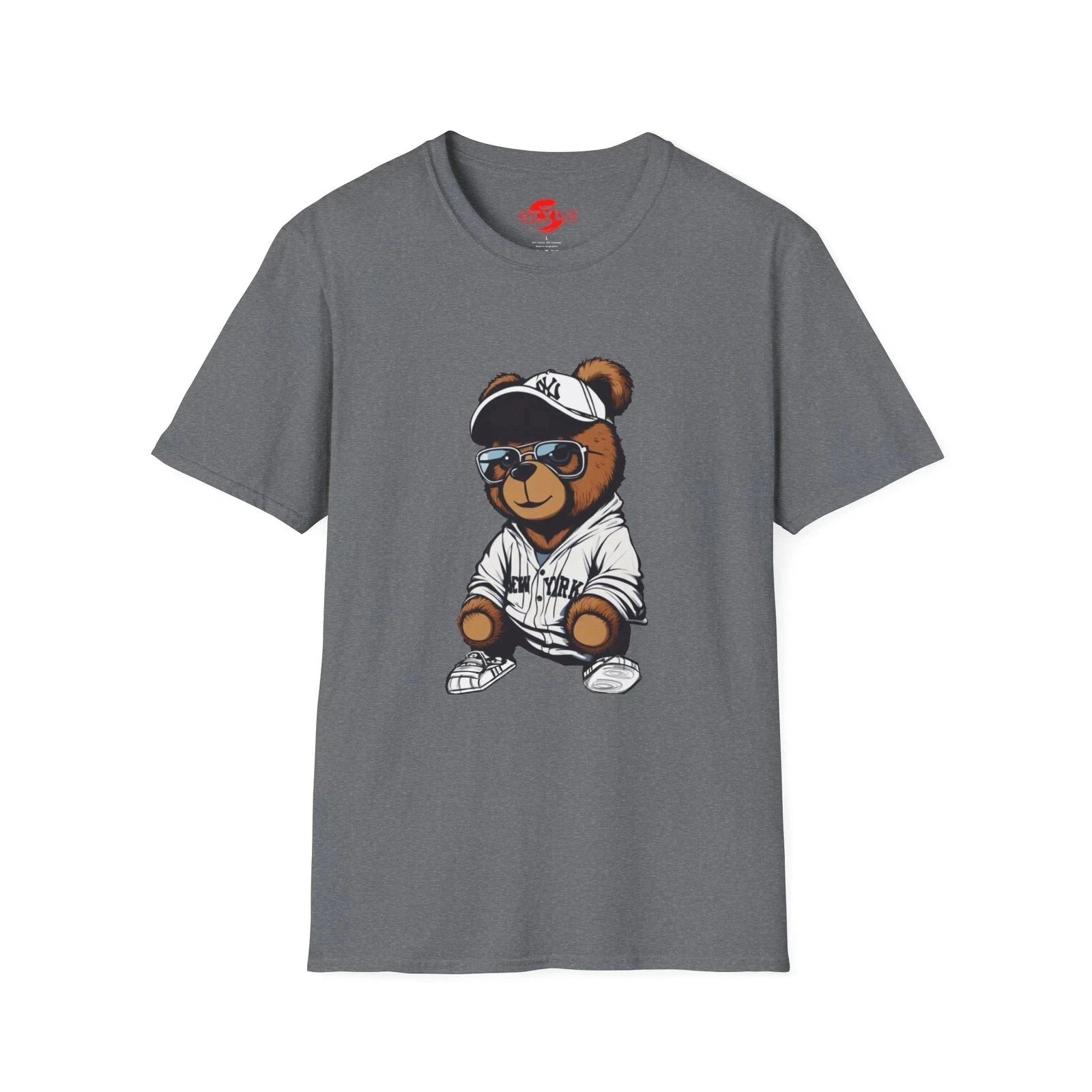 New York Icon Teddy T-Shirt, Streetwear Yankee Bear Tee, Urban Fashion Shirt,
