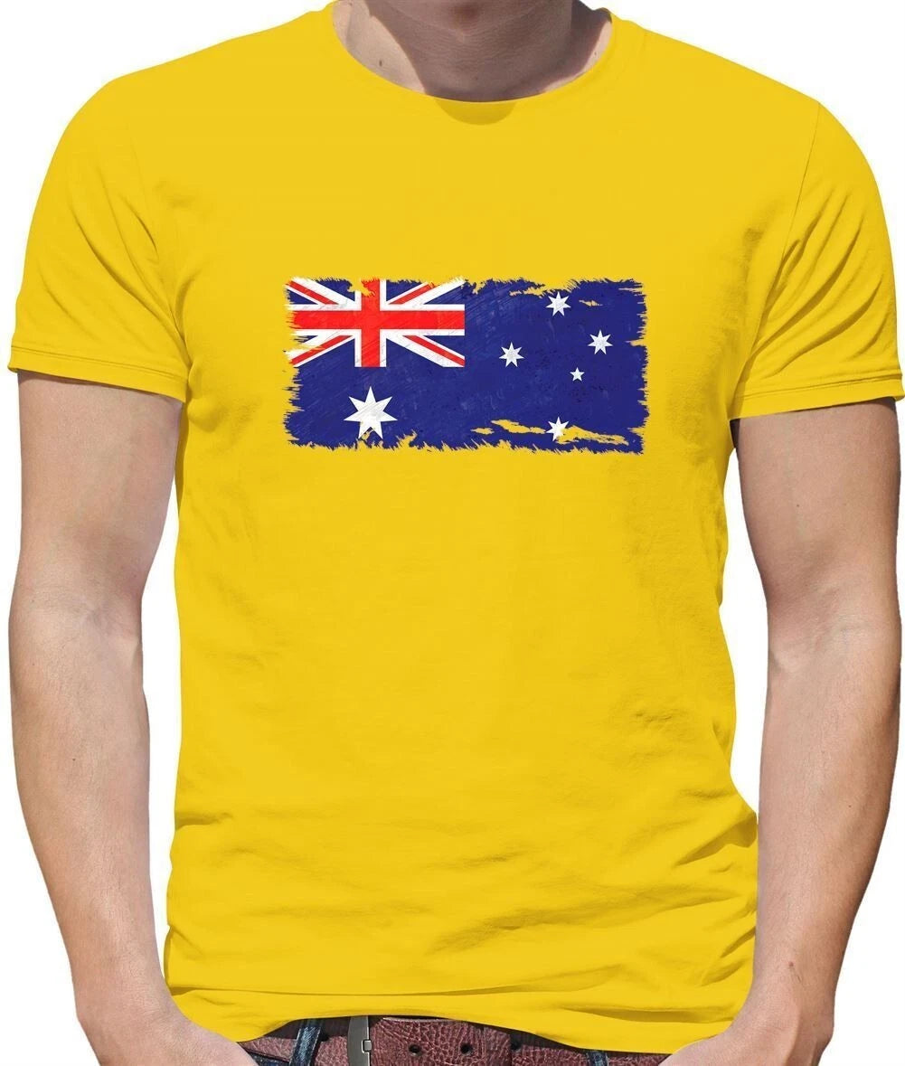 Australia Grunge Flag - T-Shirt - Australian Flags Canberra ML