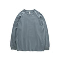 280G Heavyweight Long-Sleeved T-Shirt for Men 100% Cotton Shirts Oversized Solid