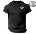 Superhero T Shirt Pocket Gym Clothing Bodybuilding Training Workout Boxing Top