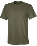 Hanes Mens Ultimate X-Temp T-Shirt Size L Crew Neck Short Sleeve Heather Green