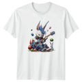 Punk Rock Easter Bunny Playing T-Shirt Guitar Player Easter Gift For Him