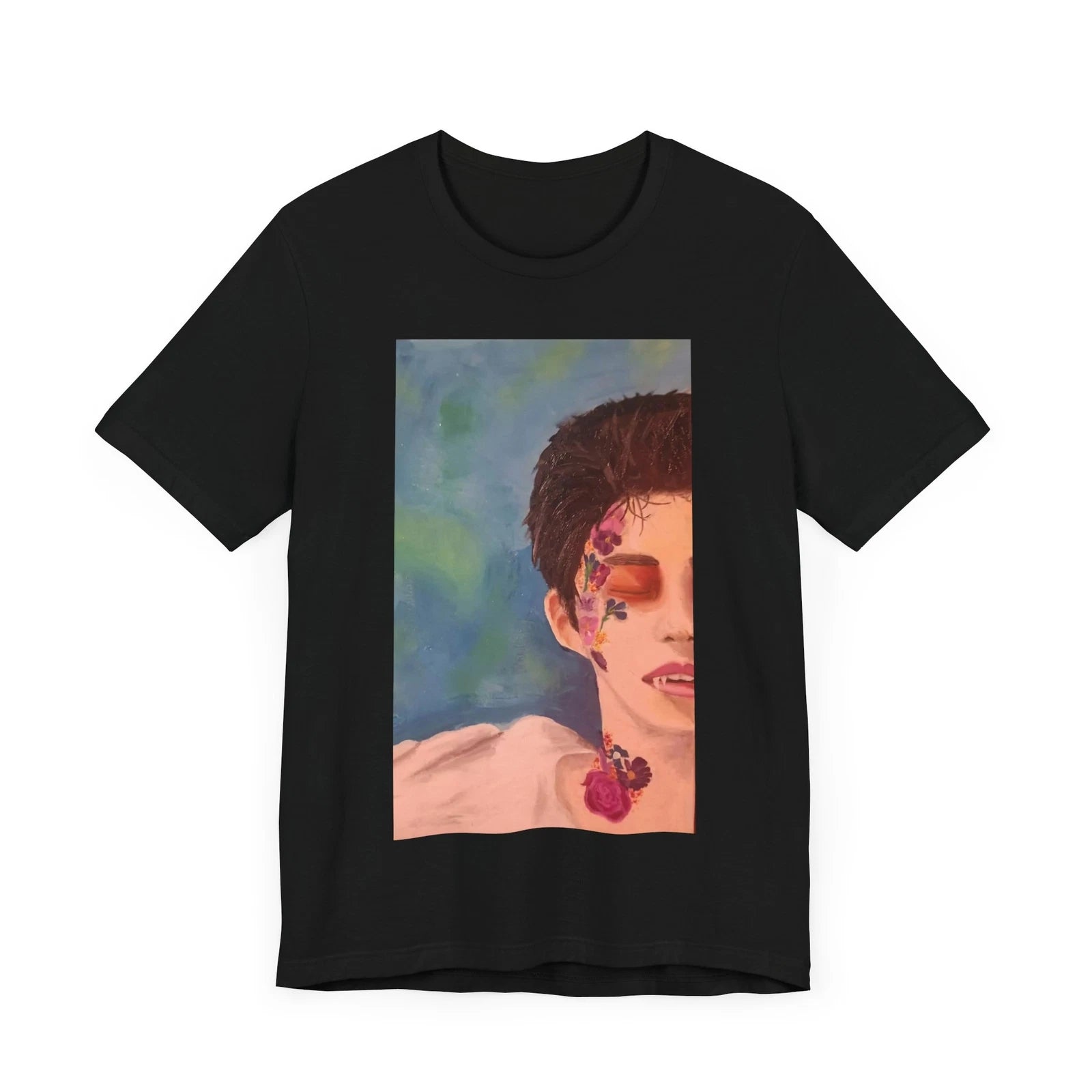 Vampire Slumber Tee, Kpop Visuals, Unisex Shirt, Oil Painting, Short Sleeve