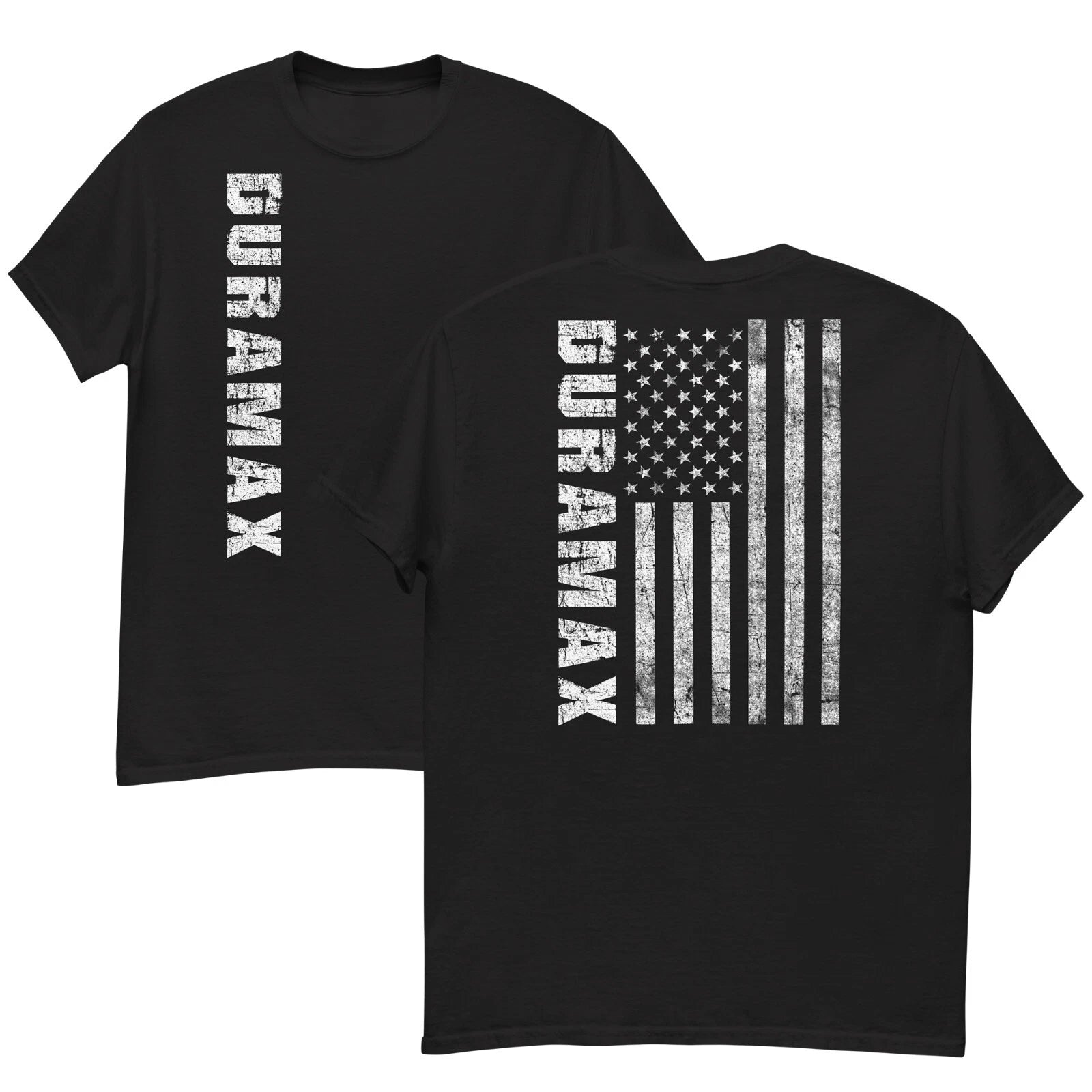 Duramax Shirt, Mens Diesel Truck Shirt, Chevy GMC T-Shirt American Flag Design