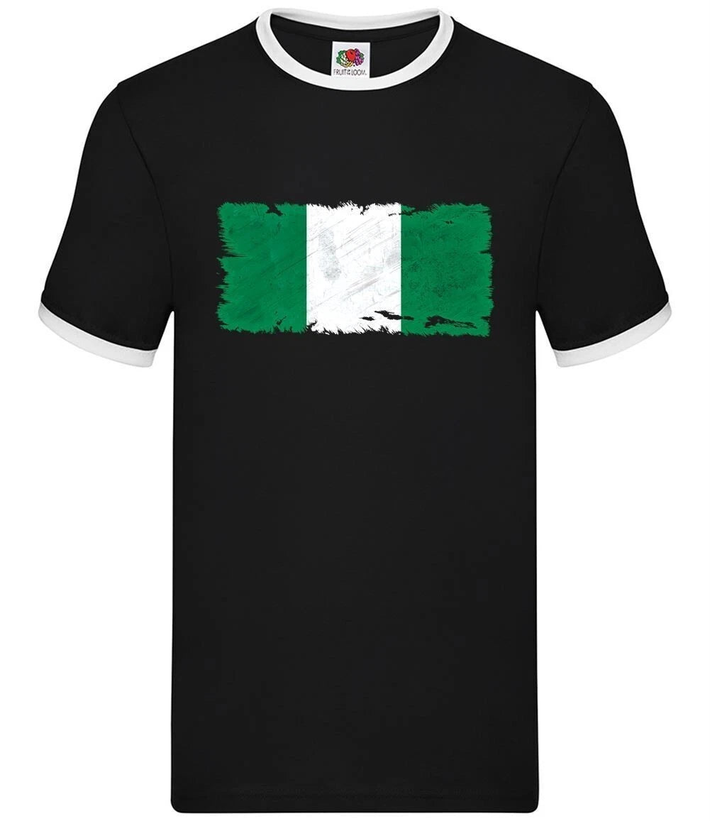 Nigeria Grunge Stile Bandiera - Uomo Suoneria - Nigeriano Paese Viaggio Bandiere