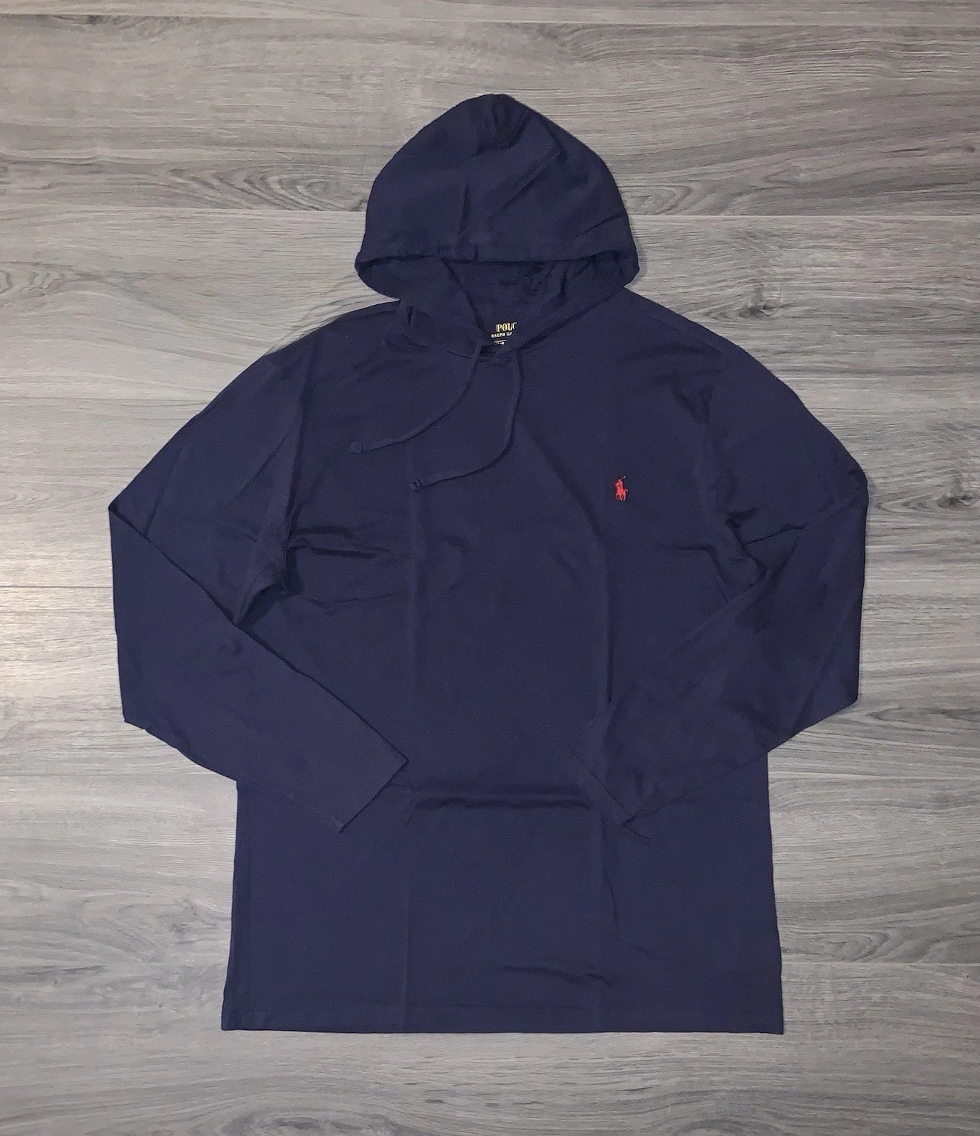 Polo Ralph Lauren Hooded Long Sleeve Cotton T Shirt Blue Men’s Big Tall 3XB