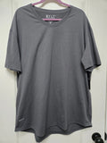 BYLT Basics Drop-Cut S/S V Cut T-Shirt XXL -- Black Charcoal -- New With Tags