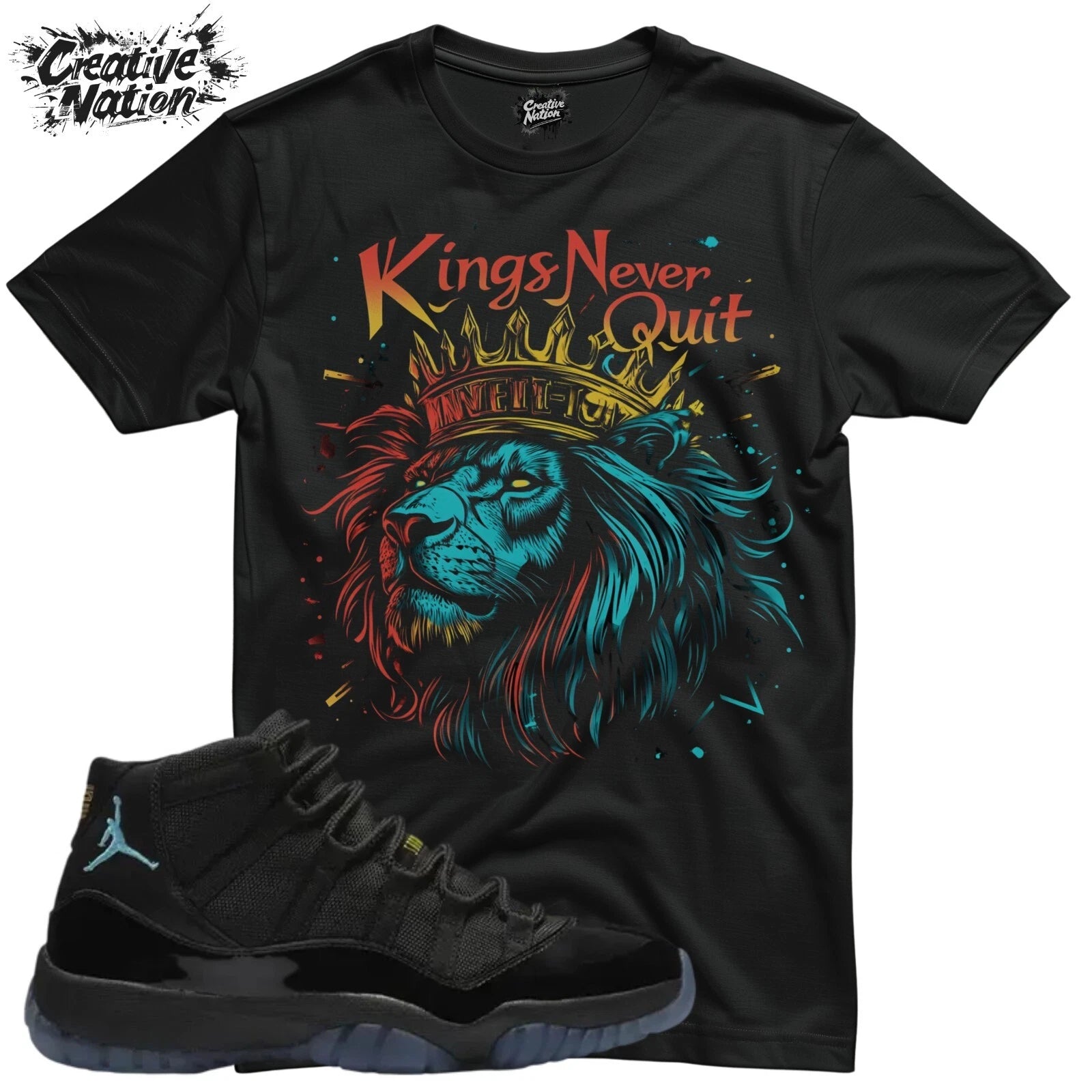 Shirt To Match Gamma Blue Unisex Tee Sneaker Shirt Lion Shirt