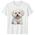Cute Fluffy Maltese Puppy Dog T-Shirt Pet Animal Art Gift For Him And Her