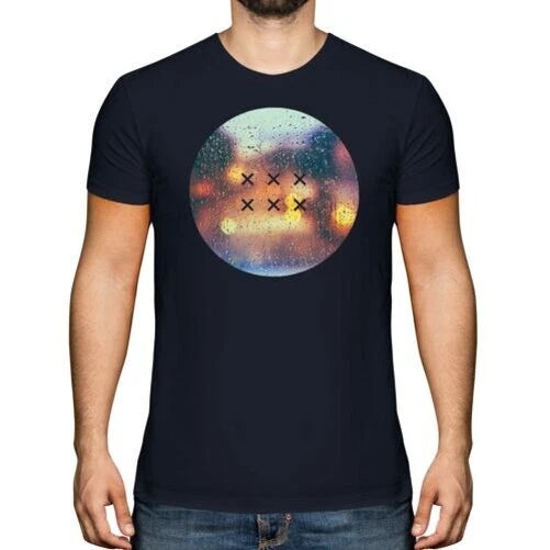 Tropfen Von Regen Mode Bedruckt Herren T-Shirt Geschenk Festival Trendy