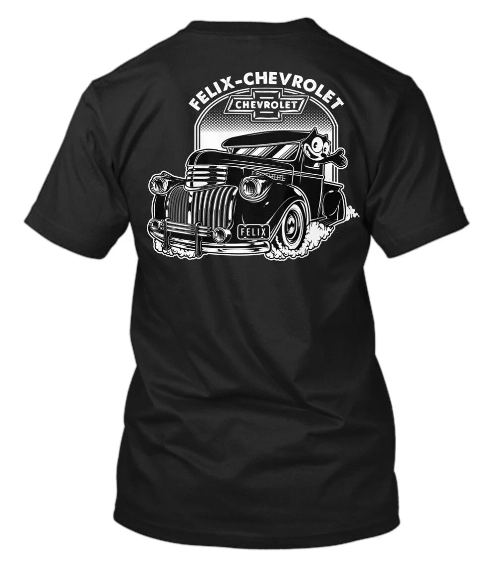 FELIX CHEVROLET FELIX THE CAT 1942 CHEVY LOWRIDER STYLE T SHIRT