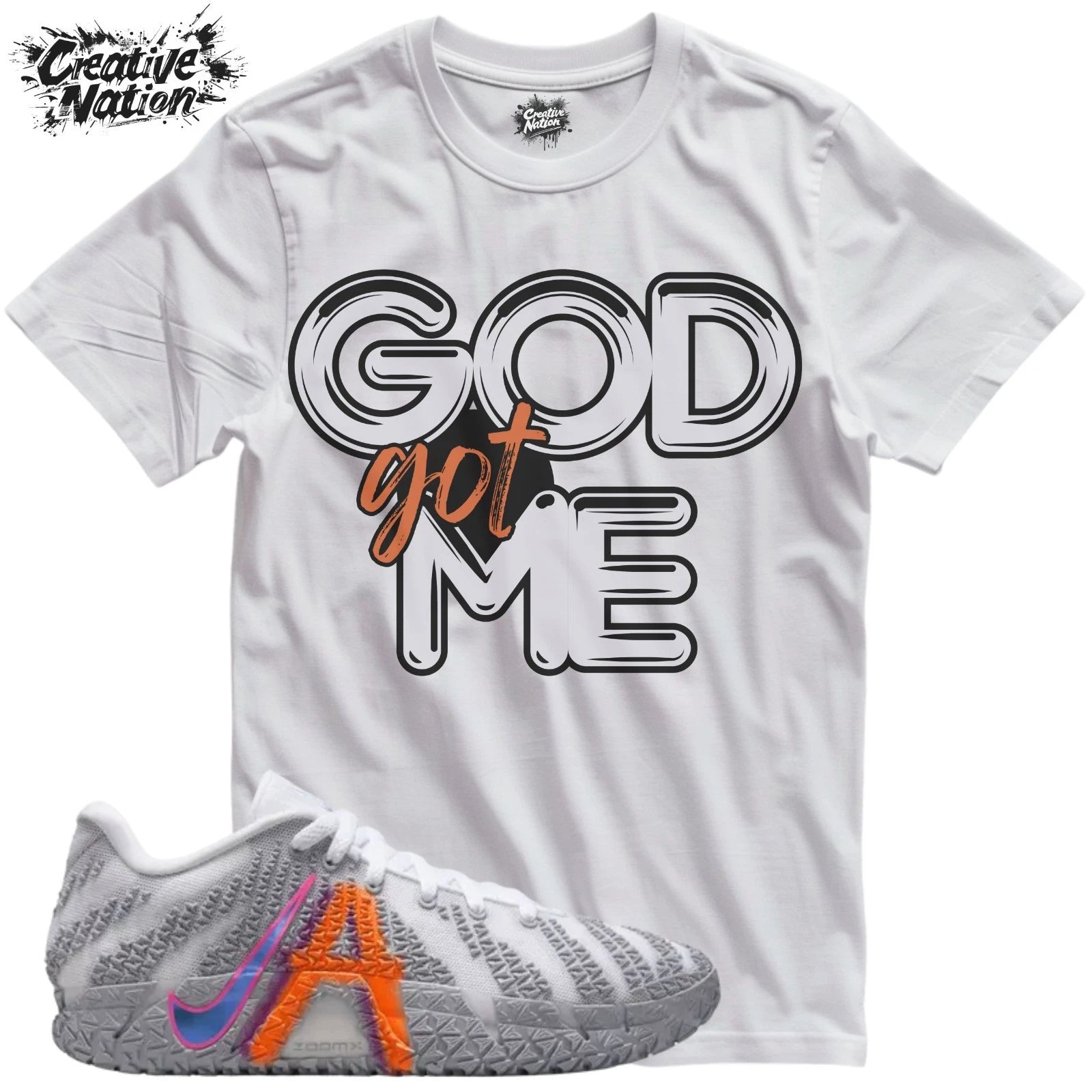 Shirt To Match 3 Light Show Unisex Tee Sneaker Shirt GOD Got Me Shirt