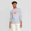 Modern Lux Men's Long Sleeve Crewneck Atlanta, Georgia Graphic T-shirts Gray