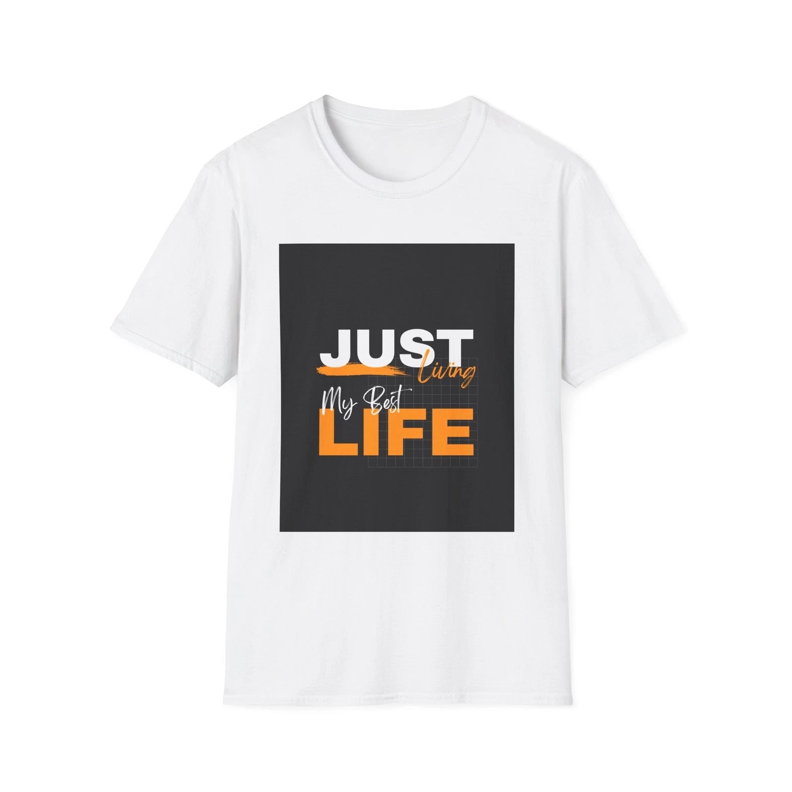 Just Living My Best Life T-Shirt | Typography Graphic Tee