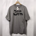 NWT Mixn Media Graphic T-Shirt Mens XL Gray Casual Retro 90s Y2K Minimalist