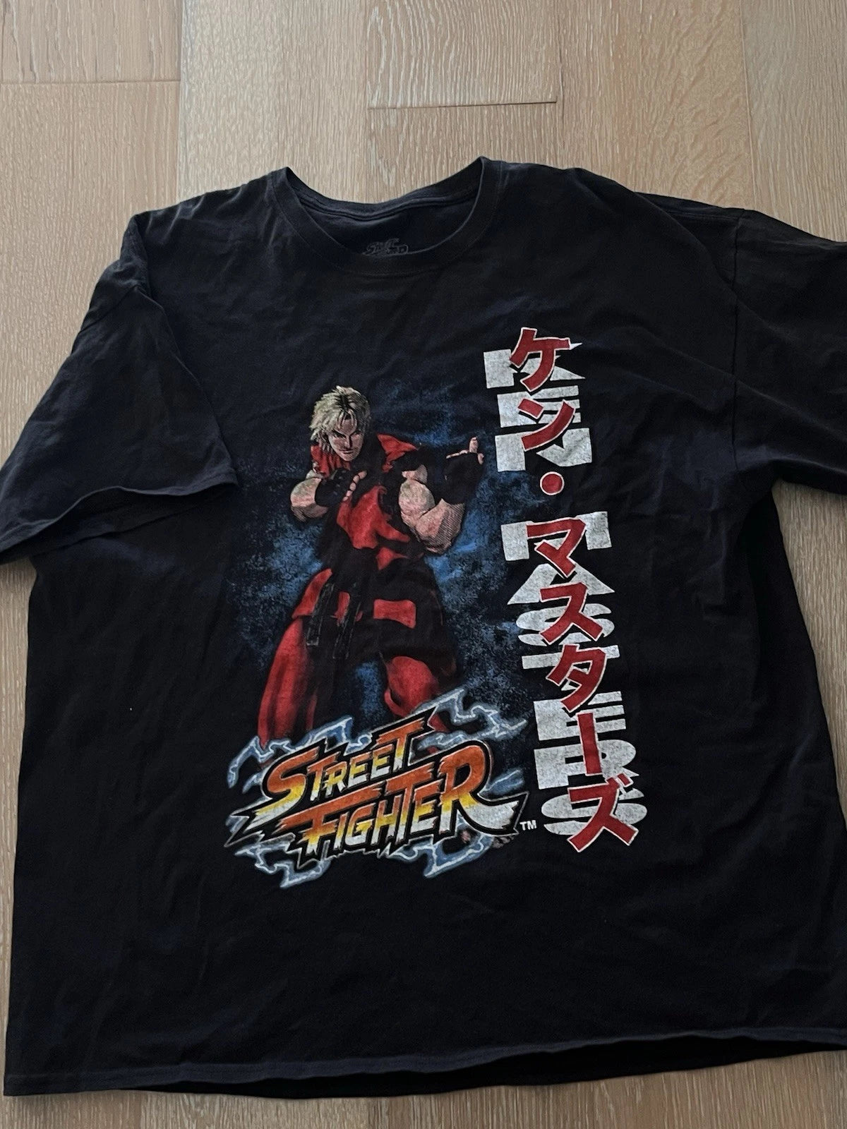 VINTAGE Style STREET FIGHTER T-Shirt XL KEN Capcom