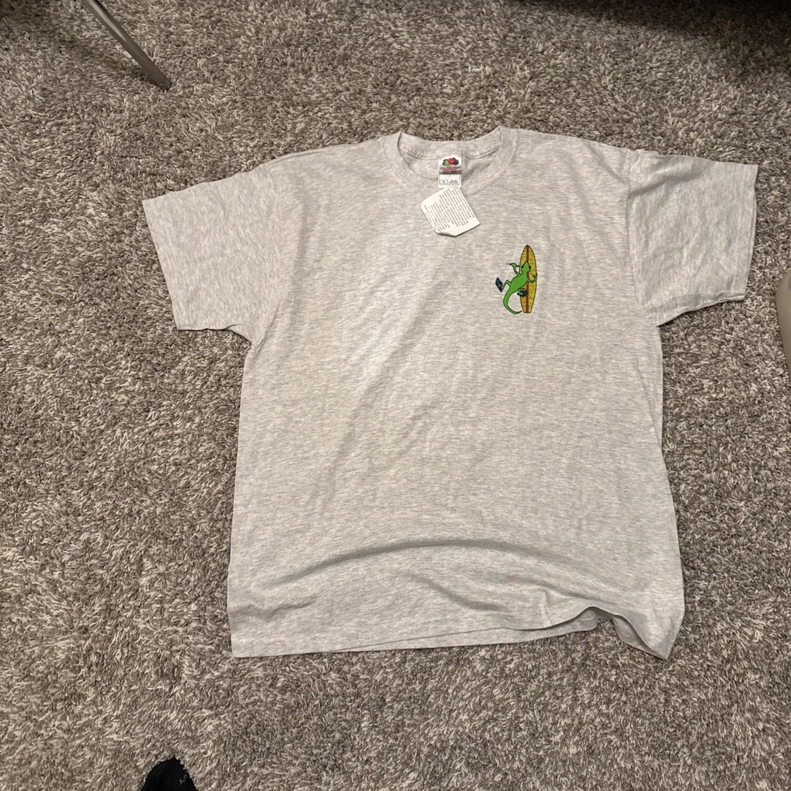 Pohai Friends Shirt Men's XL White Hawaiian Gecko Surf