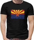Arizona Grunge Flag Mens T-Shirt - Phoenix - Usa - Country - Flags - State