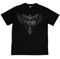 Y2K Grunge Skull Cross Tshirt, Gothic Cross, Alternative clothing, Wings Y2K Tee