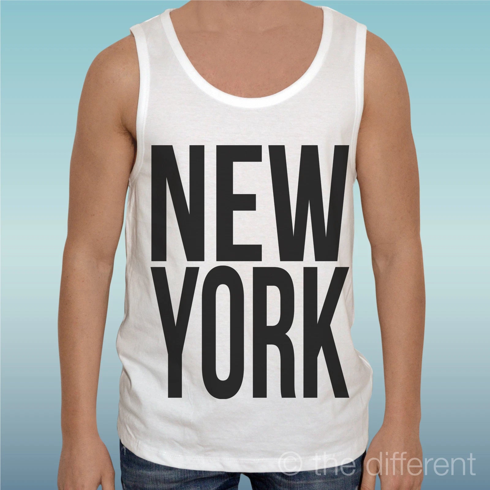 Tank Top T-Shirt "Written New York" Gift Idea Road to Happiness
