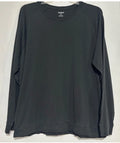 Bonobos Soft Everyday Cotton Long Sleeve Tee Slim Fit in Black Minimalist Sz XXL