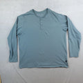 Patagonia Henley Shirt Long Sleeved Daily Mens XXL Blue Outdoor