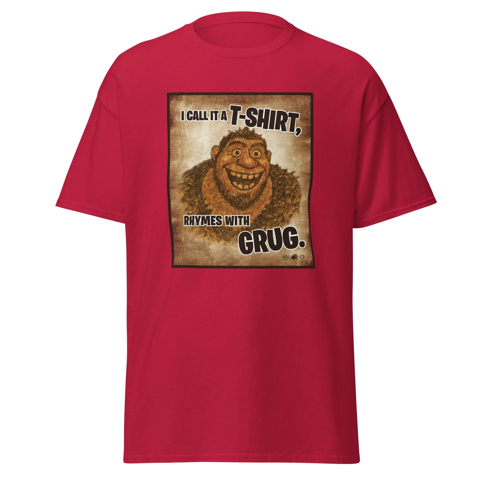 Grug T-shirt Rhymes with Grug – Unisex funny short-sleeve tee