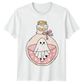 Cute Ghost In Bottle T-Shirt Kawaii Halloween Gift For Him And Her