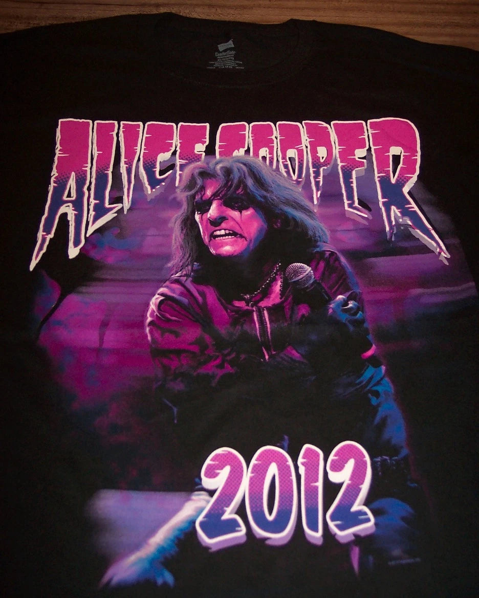 ALICE COOPER 2012 TOUR VIP T-Shirt MENS MEDIUM NEW