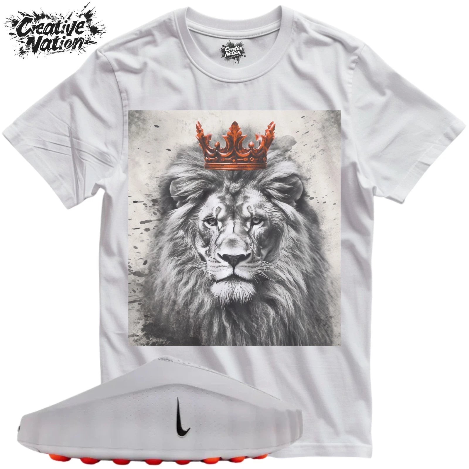 Shirt To Match Mind 001 Slide Light Smoke Grey Unisex Tee Lion Shirt