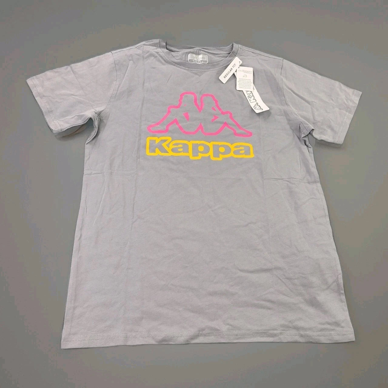 Kappa Logo Ostesso T-Shirt In Gray Men's Size Small New With Tags