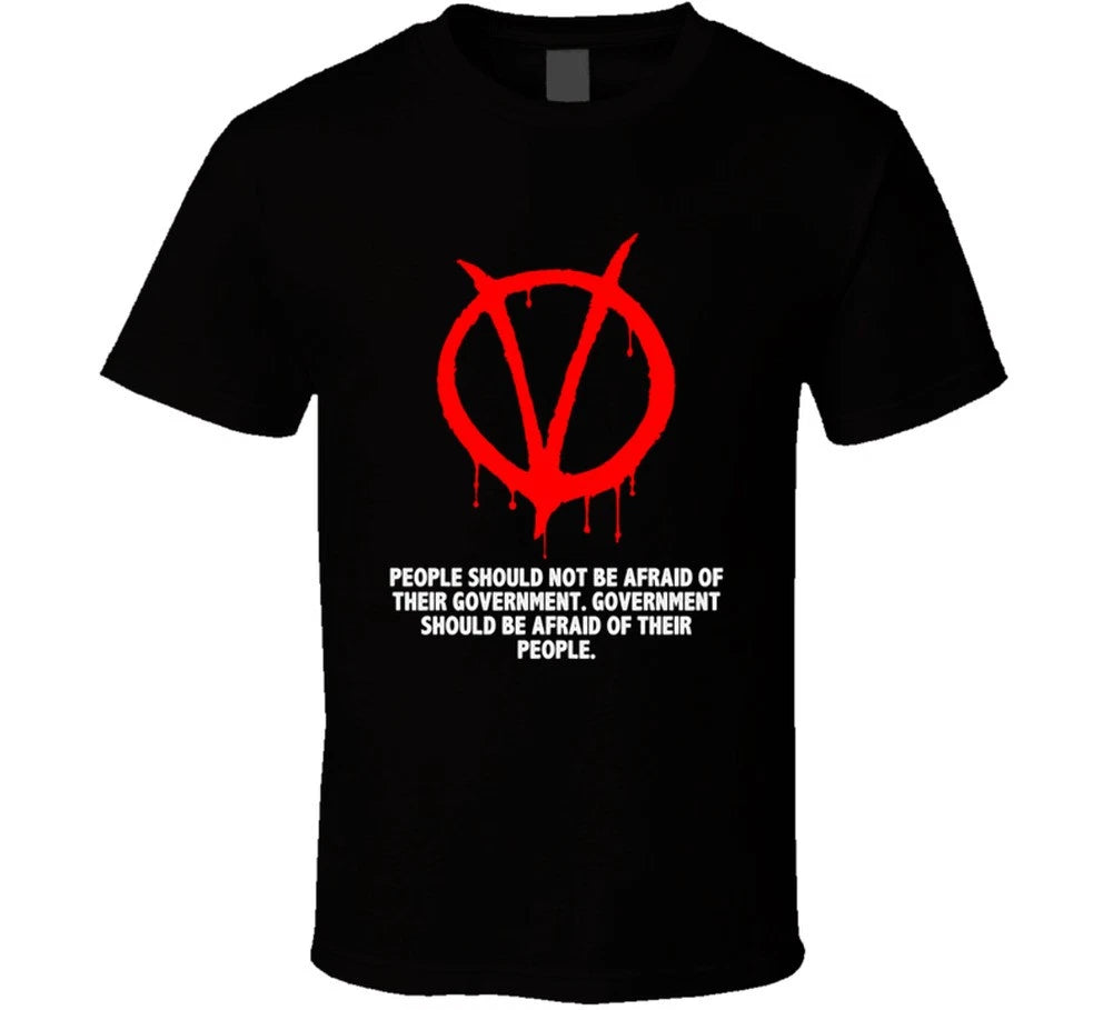 V For Vendetta Symbol People Should Not Be Afraid Of Their Government Favorite M