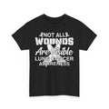 Not All Wounds Are Visible t shirt, Raise Awareness for Lung Cancer t shirt,