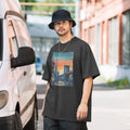 New York City Graphic Tee, Oversized Boxy Tee, Trendy Streetwear, Urban Fashion,